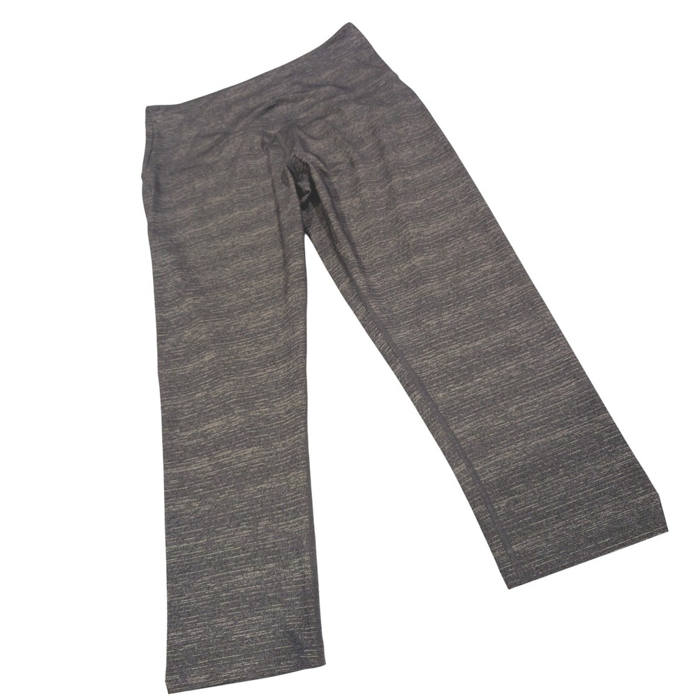 Lorna Jane Uniquely Blue Space Dye Heathered Crop Leggings Womens Size XL